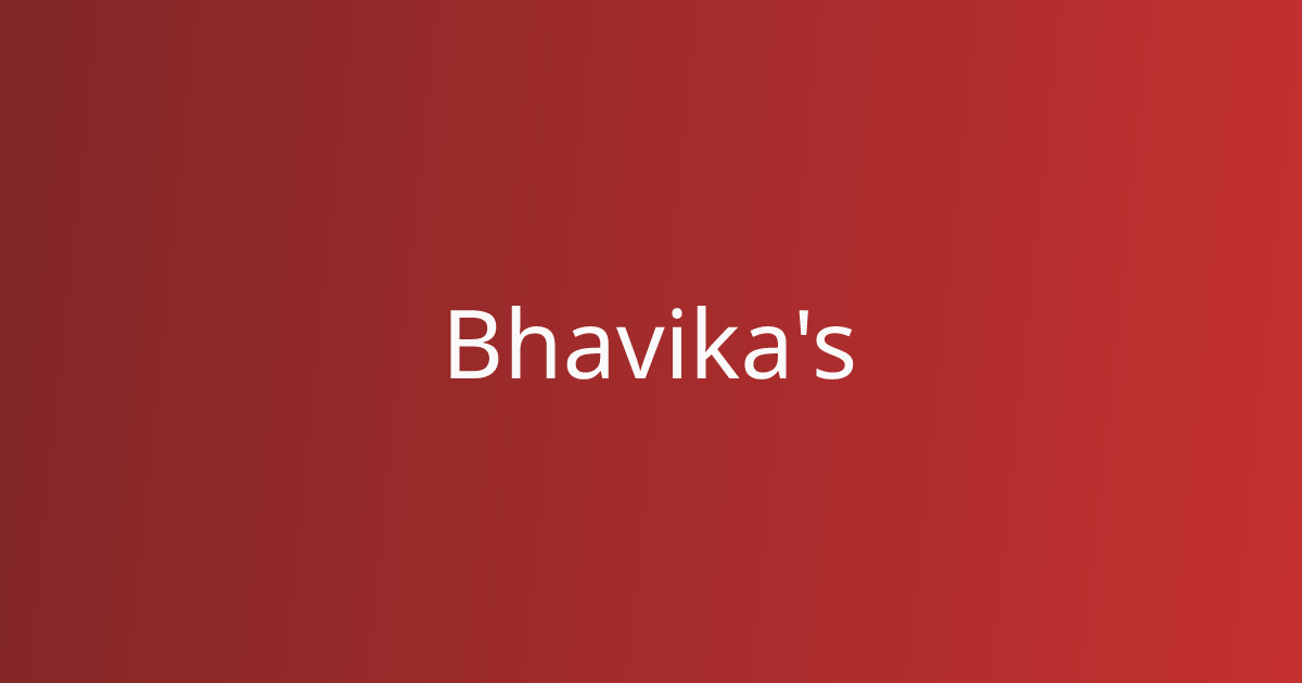 Bhavika's restaurant