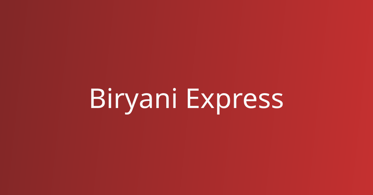 Biryani Express