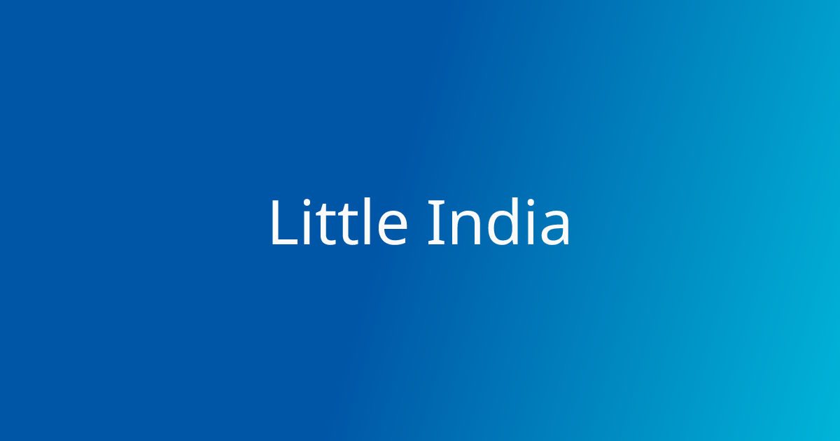 Little India restaurant