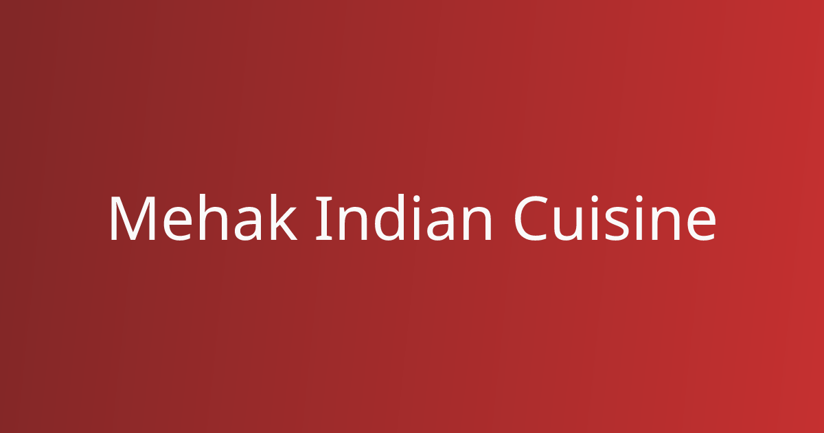 Mehak restaurant