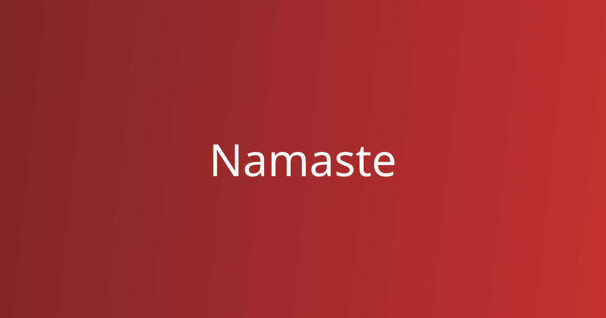 Namaste