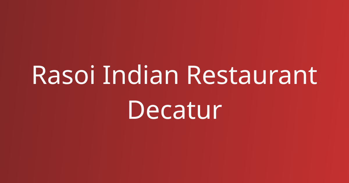 Rasoi Indian Restaurant