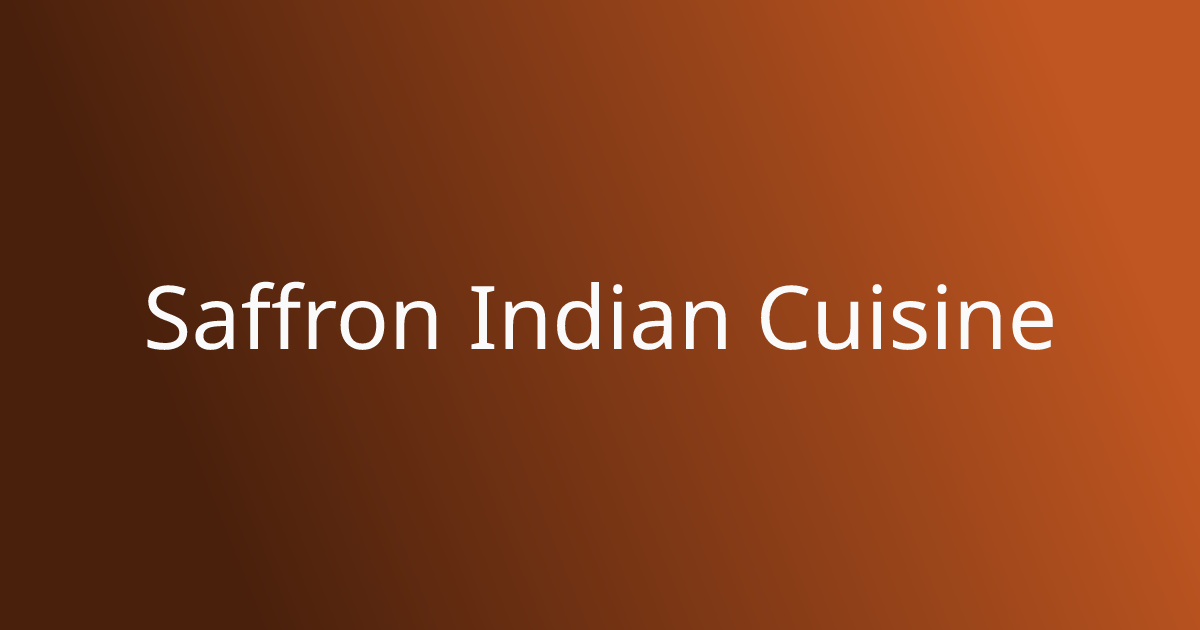 Saffron Indian Cuisine