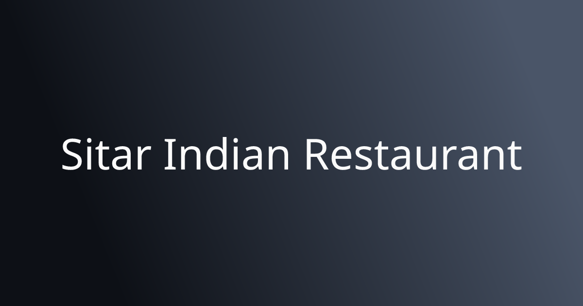 Sitar Indian Cuisine