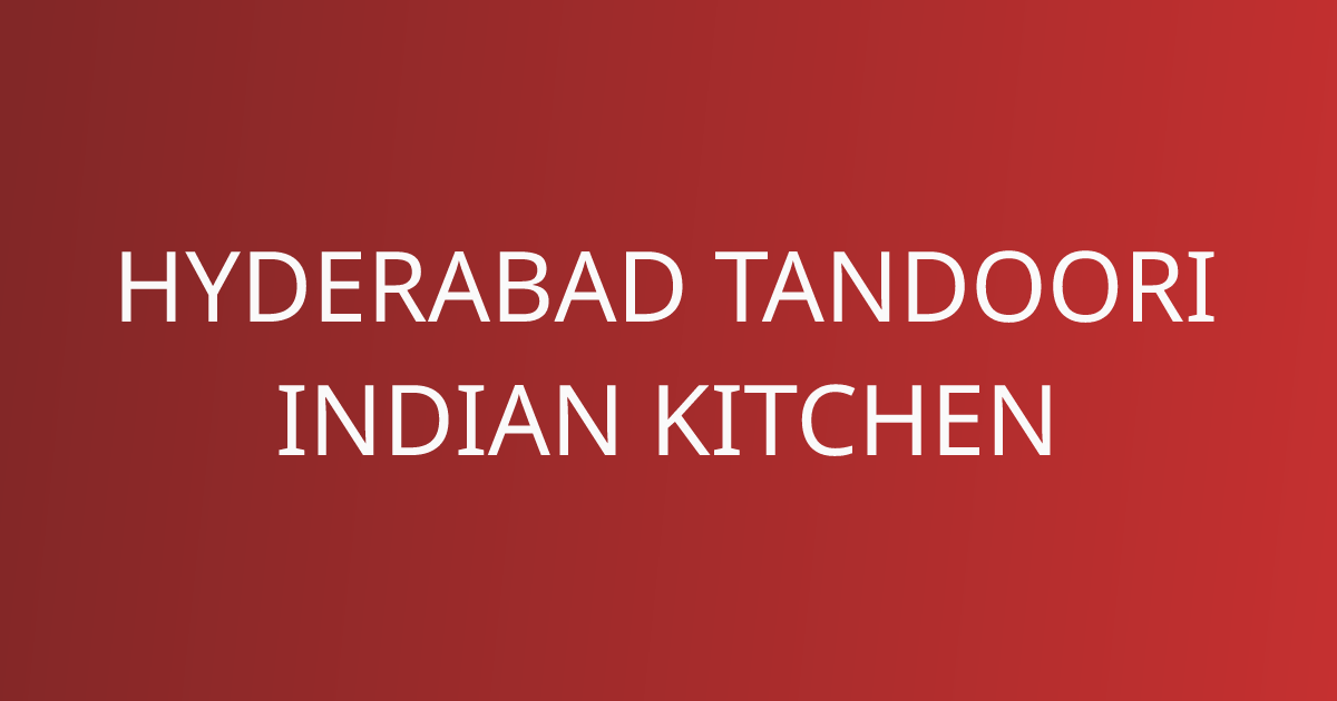 Tandoori Hyderabad Indian Kitchen storefront
