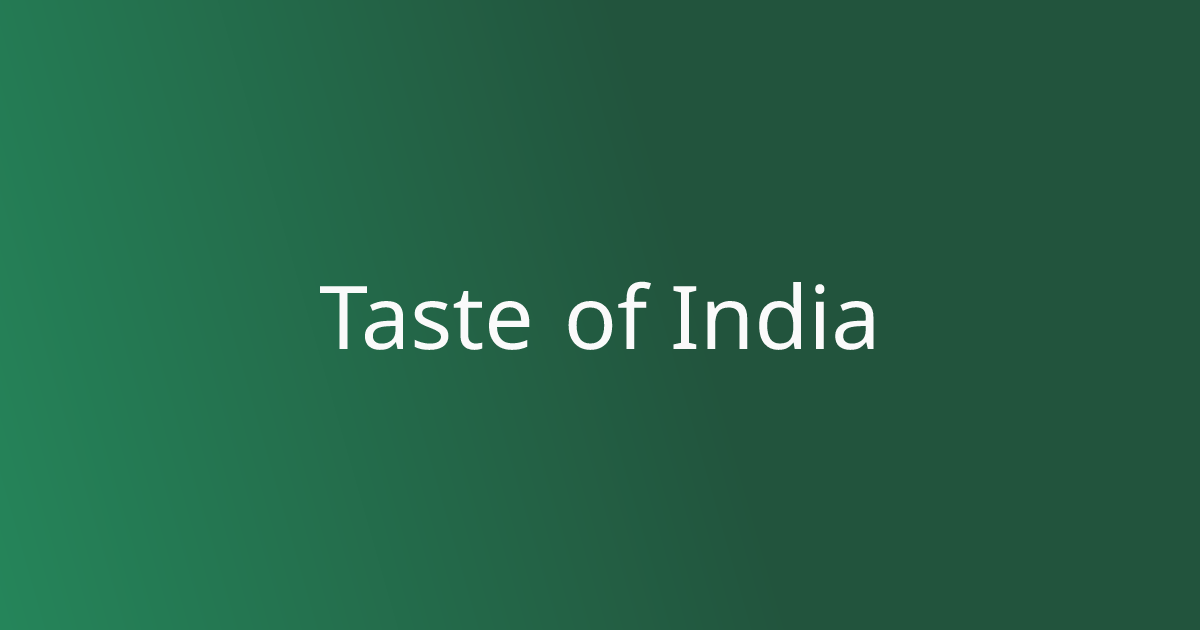 Taste of India
